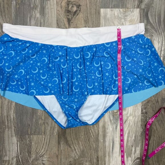 Sailor Moon Hot Topic Swim Swimsuit Bikini Bottoms 5 5X Plus Bow Skirt - Picture 6 of 6